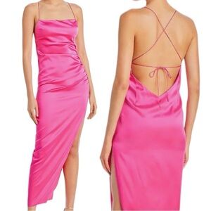 SER.O.YA Celino silk slip dress